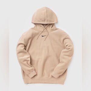 Nike Beige Plush Hoodie - Teddy Hoodie